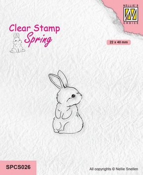 Nellie Snellen Clear Stamp Cute Rabbit 1   SPCS026