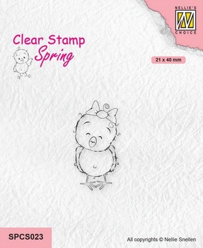 Nellie Snellen Clear Stamp Chickies: Happy SPCS023