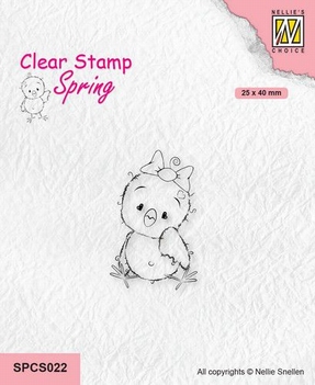 Nellie Snellen Clear Stamp Chickies: Beauty SPCS022