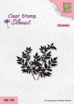 Nellie Snellen Silhouette Clear Stamp Ficus SIL119