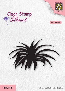Nellie Snellen Silhouette Clear Stamp Yucca SIL118