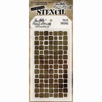 Stampers Anonymous Layering Stencil Tiles THS042