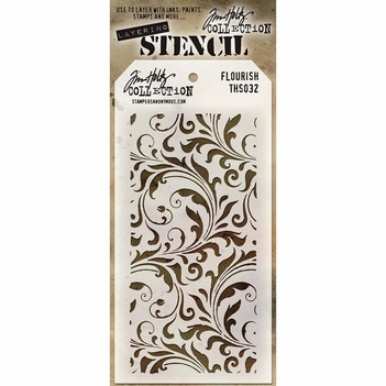 Stampers Anonymous Layering Stencil Flourish THS032