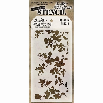 Stampers Anonymous Layering Stencil Blossom THS031