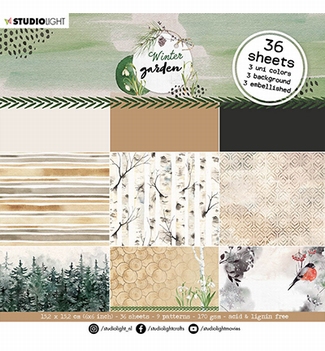 Studio Light Paper Pad Winter Garden SL-WG-PP25*