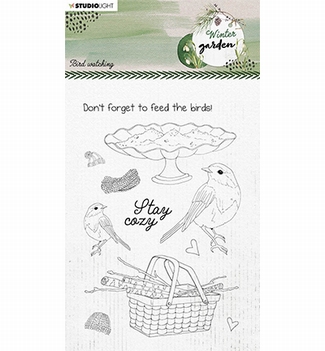 Studio Light Stamp Winter Garden Bird SL-WG-STAMP161*