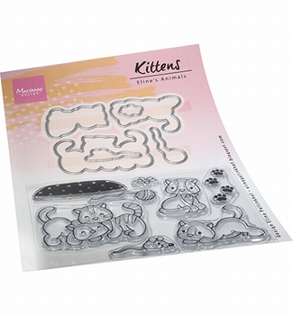 Marianne Design Clear Stamp & Die Eline's Kittens EC0194