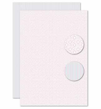 Nellie Snellen Achtergrondvel Pink/Blue Flowers/LinesNEVA119