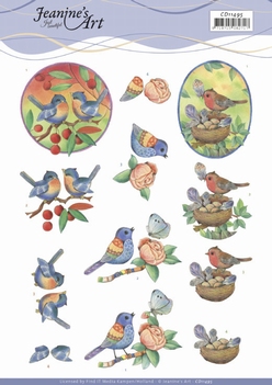 Jeanine's Art Knipvel Blue Birds CD11495