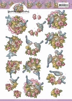 Yvonne Creations knipvel Birds on Nest CD11713