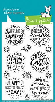 Lawn Fawn Clear Stamp Magic Spring Messages LF2782