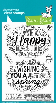 Lawn Fawn Clear Stamp Giant Messages LF2784