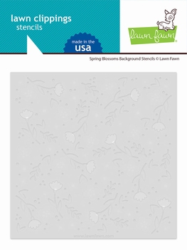 Lawn Fawn Spring Blossoms Background Stencil LF2821