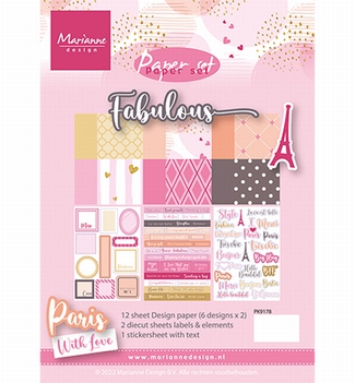 Marianne Design Pretty Papers Fabulous PK9178