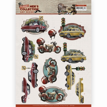 Amy Design knipvel Classic Men's - Cars CD11774