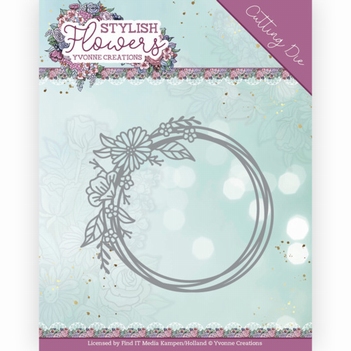 Yvonne Creations Snijmal Stylish Flowers - Hoop YCD10269