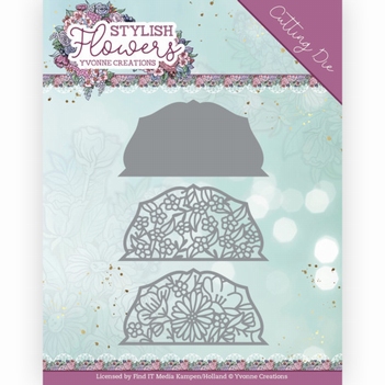 Yvonne Creations Snijmal Stylish Flowers - Circle YCD10267