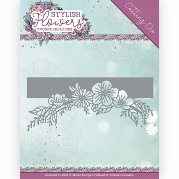 Yvonne Creations Snijmal Stylish Flowers - Edge YCD10265