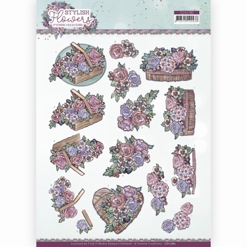 Yvonne Creations knipvel Stylish Flowers - Rattan CD11780