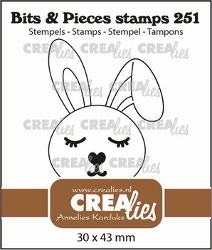 Crealies Clear Stamp Bits & Pieces Bunny CLBP251