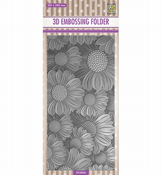 Nellie Snellen 3D Embossing Folder Marigolds EF3D052