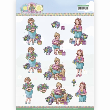 Yvonne Creations knipvel Sweetheart Flowers CD11791