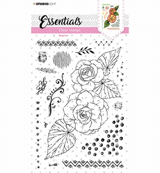 Studio Light Stamp Essentials Begonia SL-ES-STAMP155*