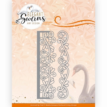 Amy Design Snijmal Elegant Swans - Border ADD10270