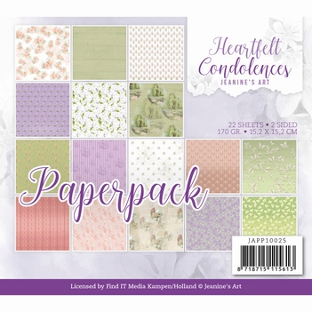 Jeanine's Art Papierblok Heartfelt Condolences JAPP10025*