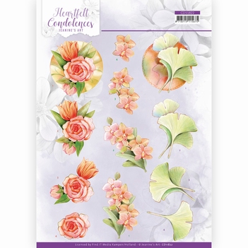 Jeanine's Art Knipvel Heartfelt Condolences - Salmon CD11822