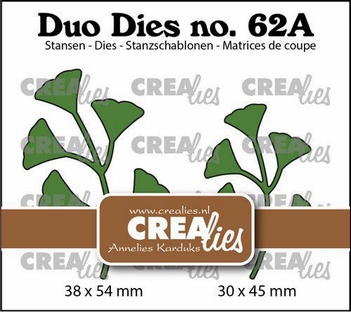 Crealies Duo Dies nr. 62A Leaves Mirror CLDD62A