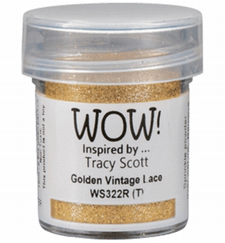 WOW Embossing Poeder Glitter Golden Vintage Lace WS322R