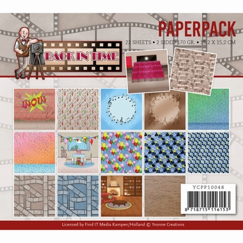Yvonne Creations Paperpack Back in Time YCPP10048*