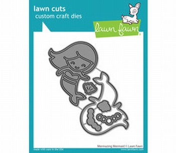 Lawn Fawn Snijmal Mermazing Mermaid LF2881
