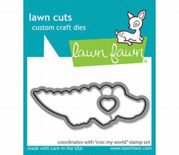 Lawn Fawn Snijmal Croc My world LF2725