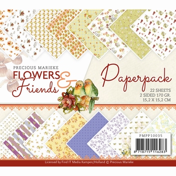 Precious Marieke Paperpack Flowers & Friends PMPP10035*