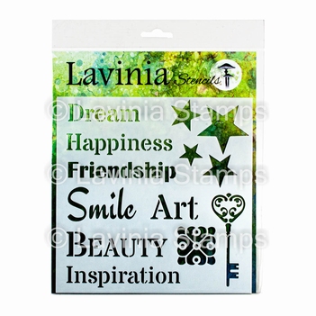 Lavinia Stencil Words 2   ST036
