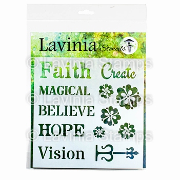 Lavinia Stencil Words 1   ST035