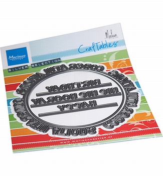 Marianne Design Craftables Congratulations Circle CR1596