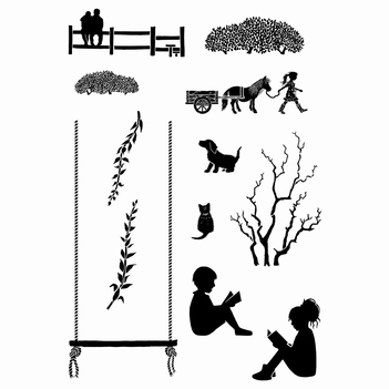 Card-io Clear Stamp In The Swing CCSTINT-02