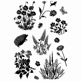 Card-io Clear Stamp Field Florals CDCCSTFIE-02
