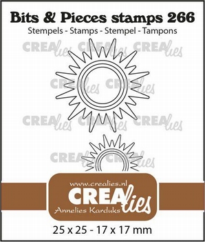 Crealies Clear Stamp Bits & Pieces Sun CLBP266