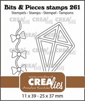 Crealies Clear Stamp Bits & Pieces Kite CLBP261