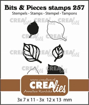 Crealies Clear Stamp Bits & Pieces Leaves CLBP257