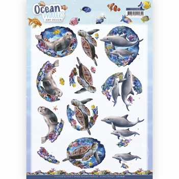 Amy Design knipvel Ocean Wonders - Sea Turtle CD11808