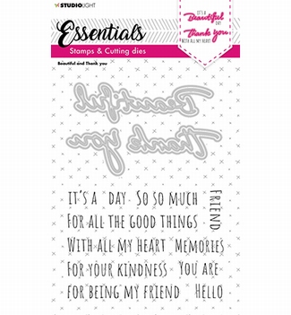 Studio Light Clear Stamp & Die Cut Essentials SL-ES-SCD39*
