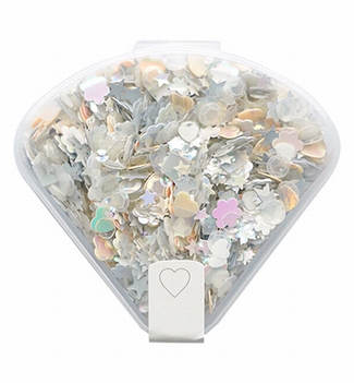 Nellie Snellen Sequins White SEQ007