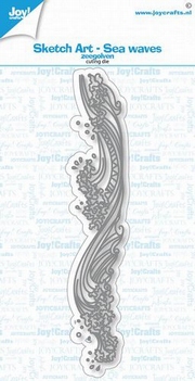 Joy Crafts Snijmal Sketch Art - Sea Waves 6002/1619*
