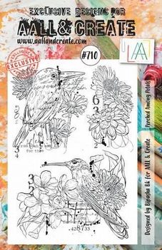 AALL & Create Clear Stamp Perched Among Petals AALL-TP-710*