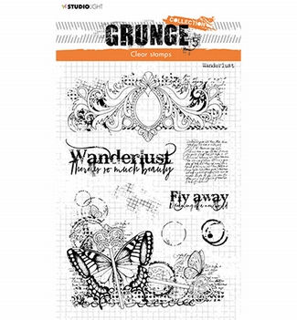 Studio Light Clear Stamp Grunge Wanderlust SL-GR-STAMP228*